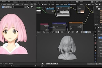 edit, fix or rigging mmd pmx anime 3d character model vrchat, vrm