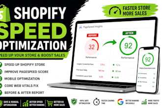 speed up shopify store and fix pagespeed core web vitals