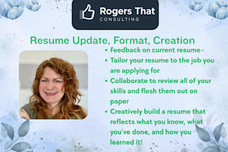 update, format, or create your resume