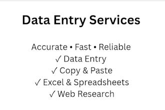 do accurate data entry and copy paste tasks