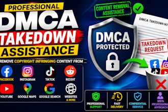remove facebook report tiktok instagram reddit youtube google maps under dmca