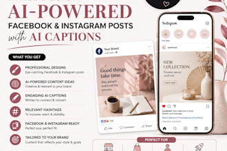design ai facebook and instagram posts with ai captions