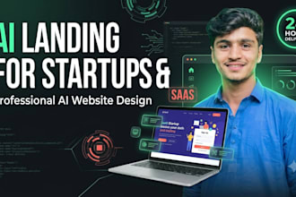 create a landing page for your startup or saas app