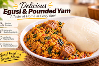 cook delicious nigerian egusi soup and pounded yam