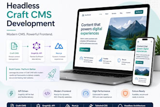 headless craft cms website built with nuxtjs and tailwind CSS