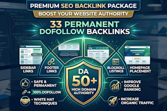 do 33 permanent sidebar blogroll homepage dofollow backlinks