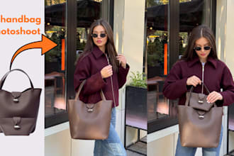 do ai handbag photoshoot with ai models for ecommerce brands