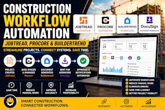 jobtread procore and buildertrend constrution workflow automation for contractor