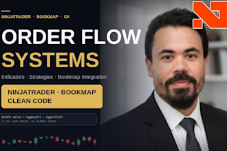 program custom ninjatrader and bookmap strategies, indicators, and systems
