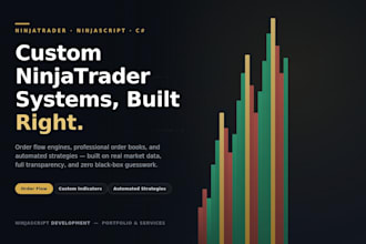 program custom ninjatrader and bookmap strategies, indicators, and systems