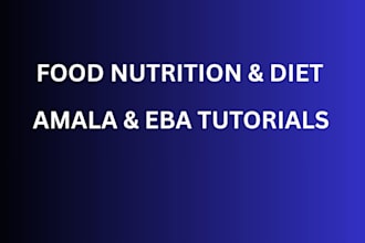 teach you on how to make eba and amala
