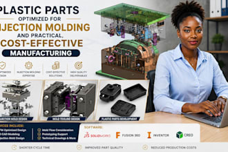 design plastic parts for injection molding and cost effective manufacturing