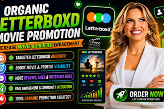 do organic letterboxd movie promotion to increase movie and profile engagement