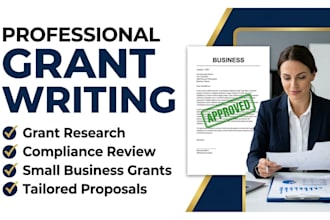 do grant writing grant proposal grant research and small business grant filling