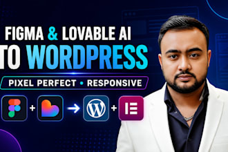 convert figma or lovable ai to wordpress elementor website