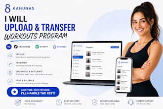 transfer and upload workout programs to kahunas trainerize truecoach