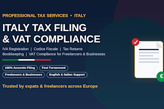 file your italy tax return and iva vat registration