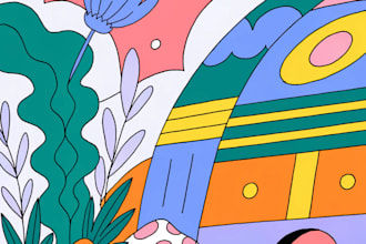 draw a background for your cartoon