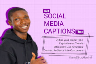 craft engaging and relatable captions for social media posts