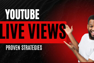 do USA youtube live views with organic promotion