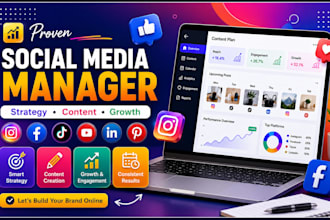 be your social media manager for social media marketing and management