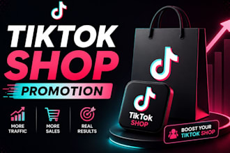 setup tiktok shop, instagram facebook shop, shopify dropshipping store marketing