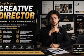 be your creative director for brand strategy and visual