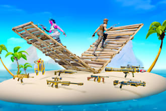 create a custom professional 1v1 fortnite map using uefn