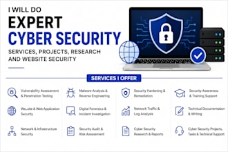 do expert cyber security services, projects, research and website security