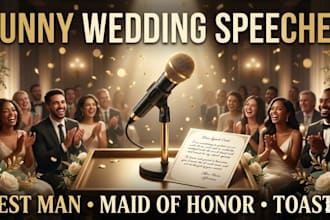 write funny best man maid of honor wedding speech that wow and wins the room
