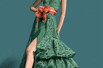 draw a fashion illustration or sketch