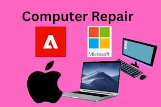 install any software, fix, repair windows computers and laptops remotely