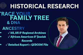 do research for your african american US UK polish jewish genealogy family tree