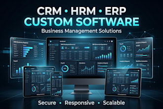 develop and mange CRM hrm software web applications for business automation