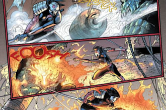 do comic book graphic novel anime manga storyboard design cartoon character