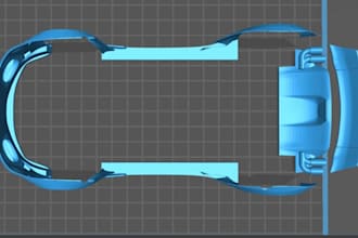 design custom car widebody kit body kit bumper spoiler front splitter in 3dprint