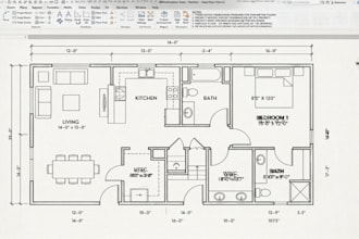 draw professional floor plans, elevations, sections and roof plans