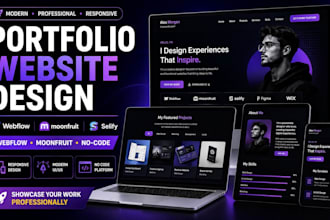 design website using list page node moonfruit of portfolio kit selify webflow