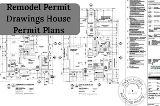 prepare architectural permit plans for home renovation and remodel projects