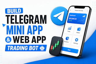 build telegram miniapp,telegram webapp, telegram trading bot