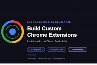 build a chrome extension for automation or ai