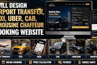 design airport transfer and taxi booking website