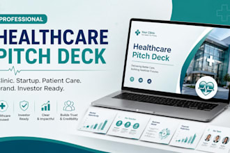 design a healthcare pitch deck for clinic or medical startup