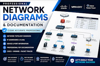 create professional network diagrams and documentation