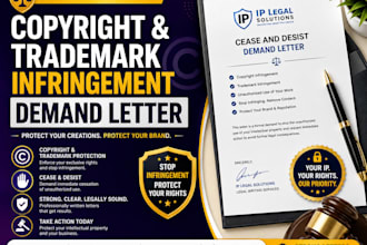 draft a copyright or trademark infringement demand letter