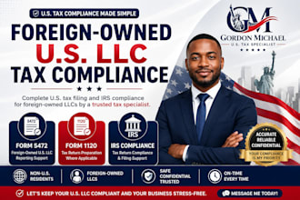 file US tax return for foreign owned llc and provide irs tax compliance