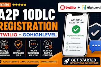 do a2p 10dlc registration and verification for twilio and gohighlevel