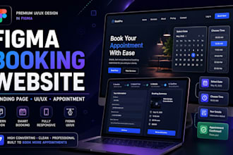 design a figma landing page for your appointment booking website