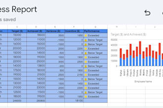 design professional excel spreadsheets, google sheets, and business reports