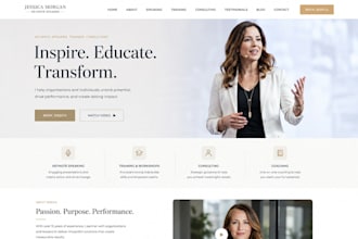 wix squarespace keynote public speaker website trainer consulting website